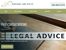 Tablet Screenshot of heritage-law.com